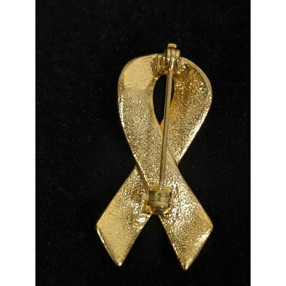 American Flag Ribbon Brooch Red White Blue Enamel Patriotic Pin - Picture 5 of 8